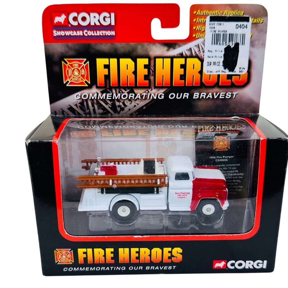 Corgi Showcase Collection Fire‎ Heroes Baltimore Fire Dept. 1966 Fire Pumper